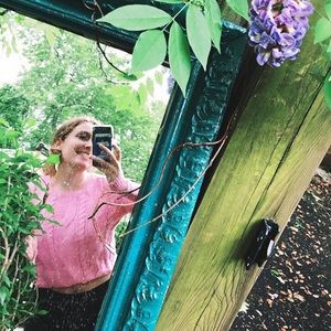 pink Tommy Hilfiger cable knit sweater